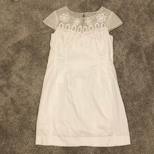 Lilly Pulitzer white eyelet sleeve dress
